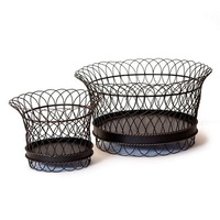 Vente chaude métal fer créatif fil organisateur de fruits stockage de légumes maille table panier de service maison cuisine panier de fruits