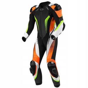 Combinaison de course en cuir pour moto personnalisée % Véritable cuir de vache imperméable Manches longues Couleur et logo personnalisables Toutes saisons - Product Image 2