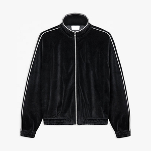 Survêtement en velours personnalisé avec logo personnalisé OEM Costumes de jogging pour hommes Ensemble 2 pièces Survêtement en velours pour hommes Survêtement deux pièces personnalisé pour hommes - Product Image 2