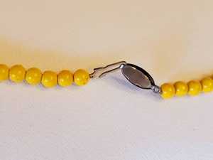 Precio al por mayor, collares con cuentas de nudo de piedra de 12mm, hallazgos de aleación de piedras preciosas, collar con cuentas de 48CM para regalos - Product Image 5