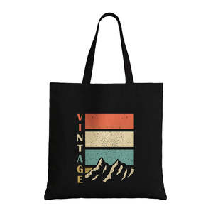 Vintage 12oz Cotton Tote <b>Bag</b> <b>Medium</b> Size Eco-Friendly and Recyclable with Long Handle for Daily Use Food and Advertising - Product Image 5