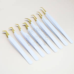 แหนบถอนขนตา45องศา90องศาพร้อมที่แยกเส้นใยสแตนเลส - Product Image 6