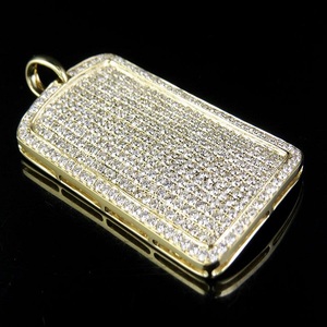 New Royal Collection Hiphop Bling Bling Iced Out Moissanite Studded In 925 Silver Cluster Pendant Jewelry For Rapper - Product Image 1