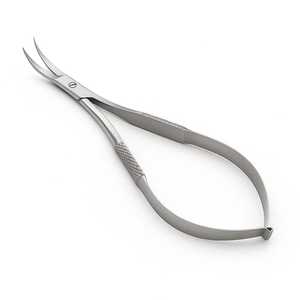 กรรไกรผ่าตัดตา ปลายทู่ตรง ด้ามจับสปริง กรรไกรสแตนเลส - Product Image 1