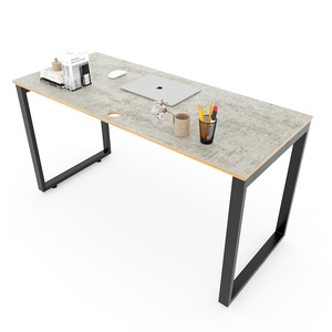 โต๊ะทำงานไม้และโลหะทรงสี่เหลี่ยมสไตล์โมเดิร์นมินิมอล 140x60 ซม. - Product Image 3