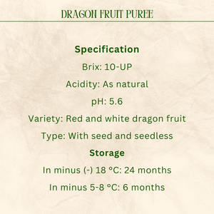 Purée de jus de fruits du dragon et de cactus sans sucre la plus raffinée du Vietnam dans un emballage en vrac pour les consommateurs soucieux de leur santé - Product Image 4