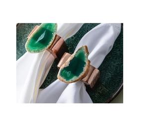 Servilleteros de resina de diseño artístico para recepciones de boda de lujo, cenas y arreglos formales de mesa - Product Image 1