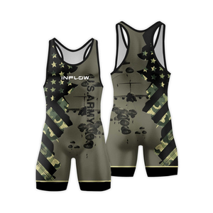 Singlet Lutte Logo Personnalisé Sublimation Sportswear Haltérophilie BSCI Vente en Gros Sportswear - Product Image 5