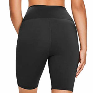 Pantalones cortos de motorista transpirables de secado rápido para gimnasio de cintura alta para mujer al por mayor - Product Image 4