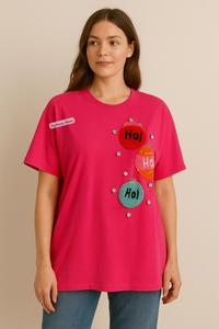 Camisetas navideñas con cuentas a mano festivas Camisas navideñas de diseñador para venta al por mayor - Product Image 5