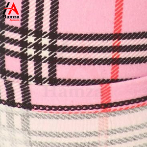 กางเกงเลกกิ้งโยคะลายตารางสีชมพูเอวสูงดีไซน์180 GSM น้ำหนักเบาผ้ายืดเลกกิ้งโยคะออกแบบได้ตามต้องการ - Product Image 4