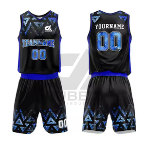 Custom Color Men's Sleeveless Basketball Uniform 100% Polyester Anti-Bacterial Breathable Quick Dry Heat-Transfer Printed Summer - Product Image 1