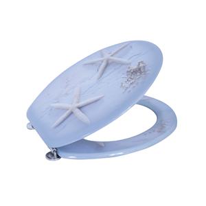 Asiento de Inodoro de MDF con Diseño de Estrella de Mar - Product Image 1