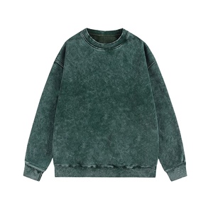 Sweat-shirts en molleton 100 % coton de qualité supérieure, prix équitable, effet délavé, impression de logo personnalisé, coupe oversize, grammage lourd - Product Image 1