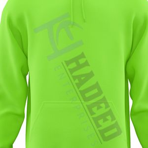 Custom lime <b>green</b> <b>hoodie</b> with diagonal hadeed print stylish unisex pullover sweatshirt casual streetwear <b>hoodie</b> - Product Image 5