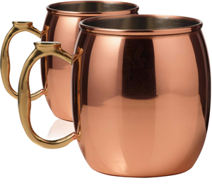 Mug à eau en cuivre finition brillante, écologique, grande capacité, article de restauration, bienfaits ayurvédiques pour la santé, maison - Product Image 5