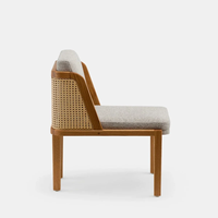 Fauteuil de salon pliable en bois massif, design classique et moderne, avec structure robuste, design écologique, fauteuil simple portable