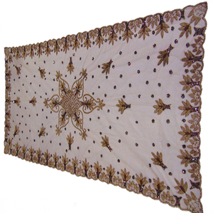 Gran oferta, patrón geométrico de alta calidad, Organza de boda y Red, camino de mesa bordado a mano, elegante comedor y hogar - Product Image 6