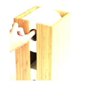 Restaurant Table Napkin Holder in Round Solid Wood Trending Design Stylish and Durable Tissue Stand Made - Product Image 6
