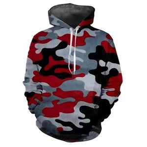 Hombres Moda Verano Top Digital Impreso Camuflaje Patrón Sudadera con capucha con mangas largas Casuales - Product Image 4
