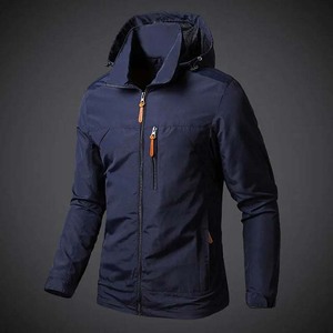 Vestes coupe-vent d'automne personnalisées de haute qualité, imperméables, coupe-vent, respirantes, séchage rapide, fermeture éclair sur le devant, patchwork OEM - Product Image 2