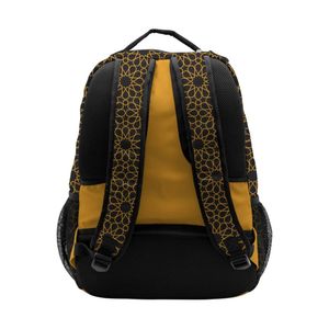 Middle Yellow OEM factory customized <b>lightweight</b> polyester folding <b>backpack</b> logo printed casual sport <b>backpacks</b> - Product Image 6