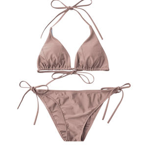 Traje de Baño de Alta Calidad Más Vendido, Traje de Baño Transpirable de Color Sólido para Mujer, Nuevo Bikini 2026 - Product Image 6