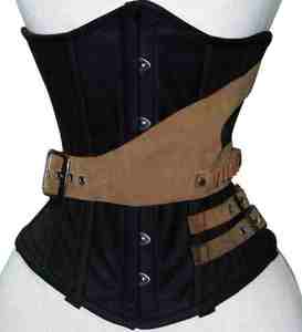 Women's Custom Breathable Leather Tank <b>Top</b> Strapless Corset Design Embroidery Button Lace Decoration Short Length Sexy <b>Top</b> - Product Image 5