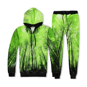 ชุดวิ่งออกกำลังกายสำหรับผู้ชายชุดวอร์มผ้าฝ้าย100% พิมพ์ลายซับลิเมชันสำหรับวิ่งในฤดูหนาว - Product Image 4