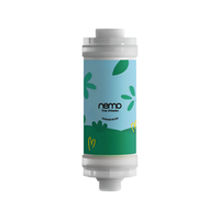 Filtre de douche NEMO auto-remplaçable en plastique brillant, technologie 2 étapes, à fixer sur robinet, pour chlore résiduel, 24 parfums, usage domestique