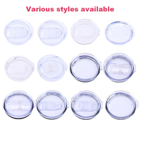 Couvercles de gobelets en plastique sans BPA 20oz 30oz pour tasse de voyage à café, tasse de bouteille, couvercles de remplacement anti-éclaboussures pour gobelets