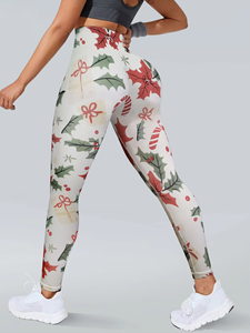 Femmes taille haute sans couture Yoga pantalon Gym Fitness collants bout à bout Stretch entraînement course vêtements de sport motif solide ODM approvisionnement - Product Image 3