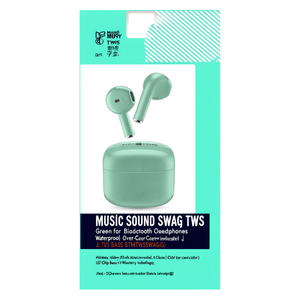 ไมโครโฟนบลูทูธ หูฟังเพลง MUSIC SOUND Swag Tws สีเขียว BTMSTWSSWAGG - Product Image 3