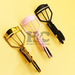 Nuevo Rizador de Pestañas Mini Personalizado, Herramienta de Belleza Ecológica de Acero Inoxidable Negro, Rizador de Pestañas de Visón - Product Image 1