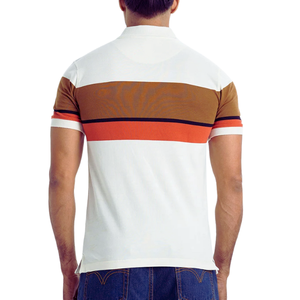 T-shirt classique blanc en coton 100% tricoté compressé à manches courtes, élégant, confortable et respirant - Product Image 2