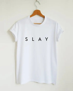 เสื้อยืด Slay all day เท่ๆ เสื้อยืดน่ารัก สไตล์ฮิปสเตอร์ เสื้อยืด Tumblr สไตล์ฮาราจูกุ กอธิค เสื้อยืด Unisex เสื้อคามิเซต้า - Product Image 1