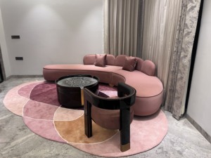 Alfombras Europeas de Lana y Seda Anudadas a Mano, Alfombra Bordada de Lujo de Gran Tamaño para el Hogar, Oficina, Adolescentes, Sala de Estar Moderna - Product Image 6