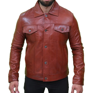 Chaqueta de Motocicleta de Piel de Oveja para Hombre, Transpirable, de Alta Calidad, con Capucha, para Invierno, a la Moda, Resistente al Viento, Venta al Por Mayor - Product Image 2