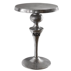 Mesa de centro decorativa de metal con acabado antiguo, diseño recién llegado para muebles de sala de estar, mesa de centro de forma redondeada - Product Image 2