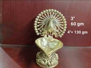 Traditional Style <b>Brass</b> Diya <b>Oil</b> <b>Lamp</b> - Product Image 2
