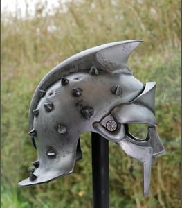 Accesorio de película, escultura de casco de reproducción de tamaño completo, nuevo disfraz Medieval, Cosplay, Esparta griega, acero corintio romano antiguo - Product Image 2