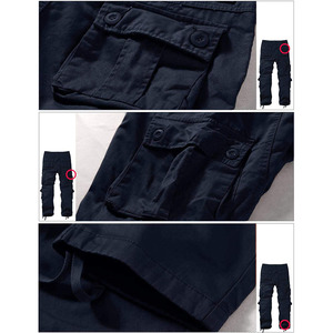 Pantalones cargo personalizados de color sólido para hombre, tela de algodón, multibolsillos, aspecto clásico, pantalones para exteriores para hombre - Product Image 5