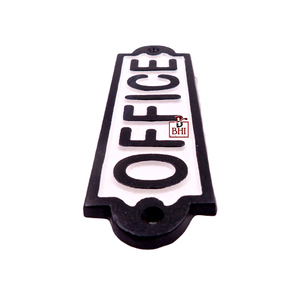 <b>Cast</b> Iron Sign Plate "OFFICE" for Doors Sign Hot Selling <b>Cast</b> Iron Name Plates <b>Cast</b> Iron Office Door Sign - Product Image 4