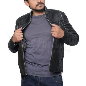 Pakistan Made Comfortable <b>Men</b> <b>Leather</b> <b>Jacket</b> In Stock Outdoor Use <b>Men</b> <b>Leather</b> Winter <b>Jacket</b> - Product Image 5
