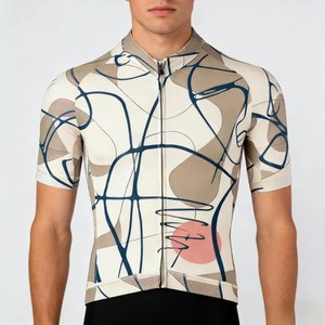 Jersey de Ciclismo para Hombre, Popular, en Stock, Manga Corta, Estampado de Arte Abstracto, Ligero, de Secado Rápido y Transpirable, para Ciclismo de Carretera al Aire Libre - Product Image 3