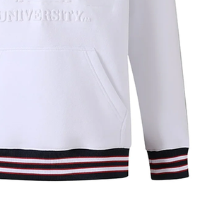 Sudadera Personalizada de Invierno con Cierre de Cremallera, Estilo Acid Wash, con Bordado Groove Phi, Blanca, Unisex |   Sudadera de Forro Polar Roja y Blanca con Logo Frontal - Product Image 6