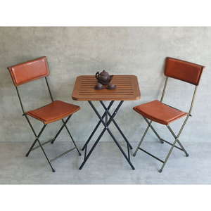 Modern <b>Foldable</b> <b>Table</b> <b>and</b> <b>Chairs</b> Set 55x55cm <b>Table</b> <b>and</b> 2 <b>Chairs</b> CBCF280 - Product Image 2