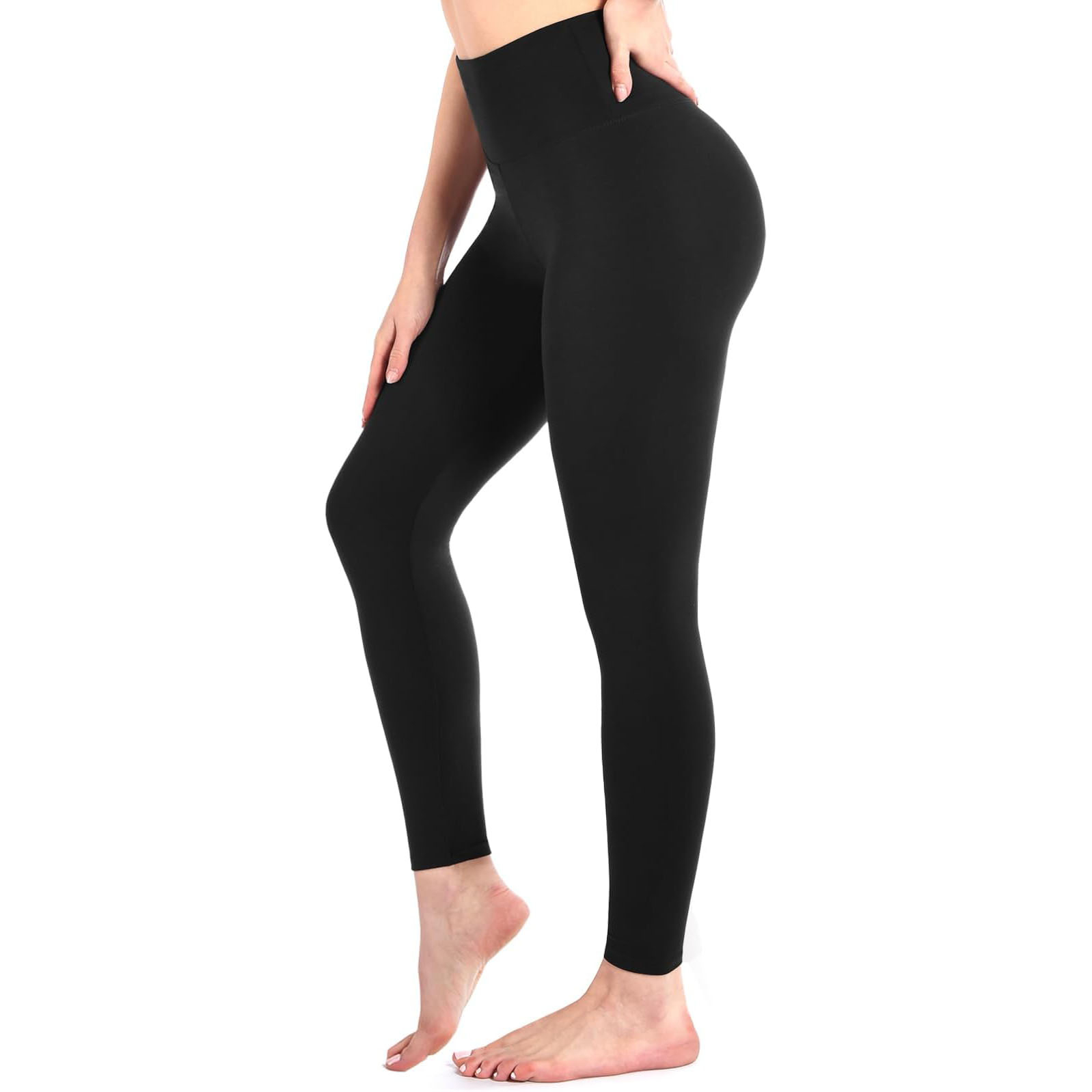 Customized Logo Mid Women's Plus Size Leggings Solid Color Recycled Anti Bacterial Eco-Friendly Breathable Quick Dry Yoga