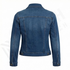 Veste en jean personnalisée pour femme, broderie intégrale, respirante, motif uni, saison automne, mode élégante, manteau de haute qualité - Product Image 2