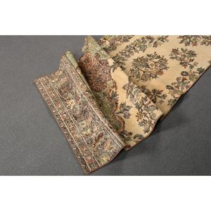 Alfombra Turca Vintage de 2.4x6.8 pies, Alfombra de Pasillo, Alfombra Floral Marrón - Product Image 4